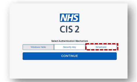 unlock smart card nhs portal